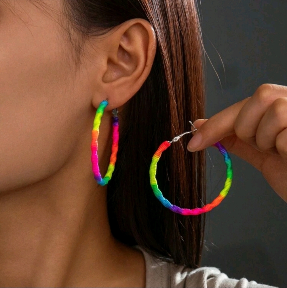 Colorful Hoop Earrings